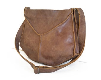 Leather Messenger bag, brown crossbody bag, Small leather crossbody bag, Leather purse crossbody for women, daily leather bag, small purse