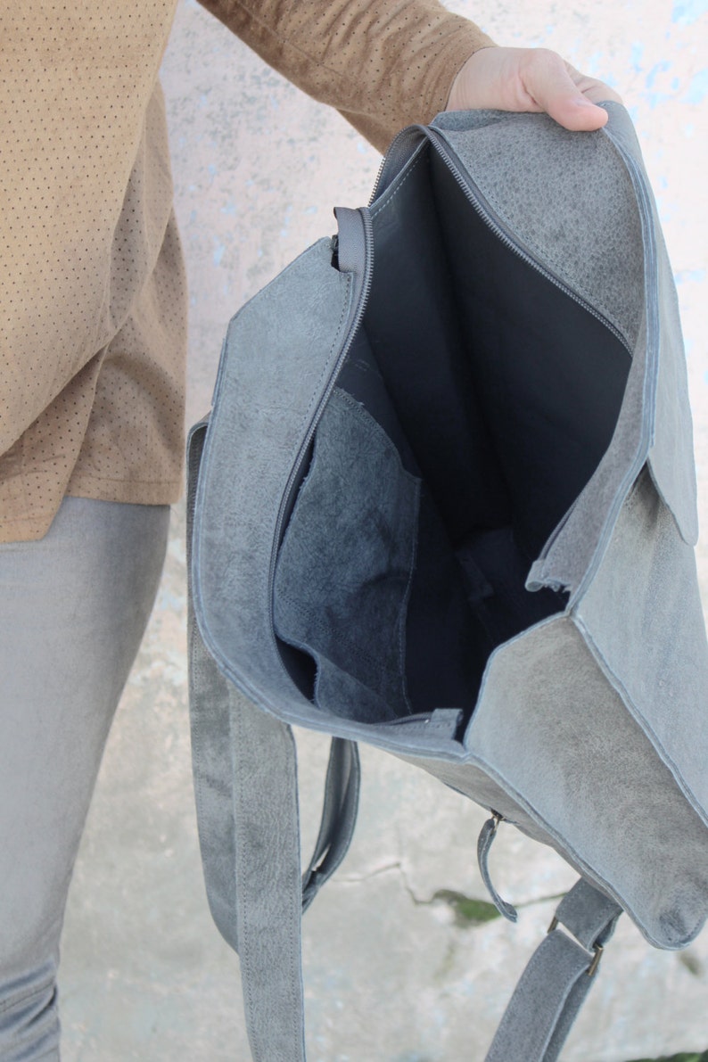 Abc Handmade Rucksack Women's Leather Backpack Purse Handmade Rucksack for Travel, School ...