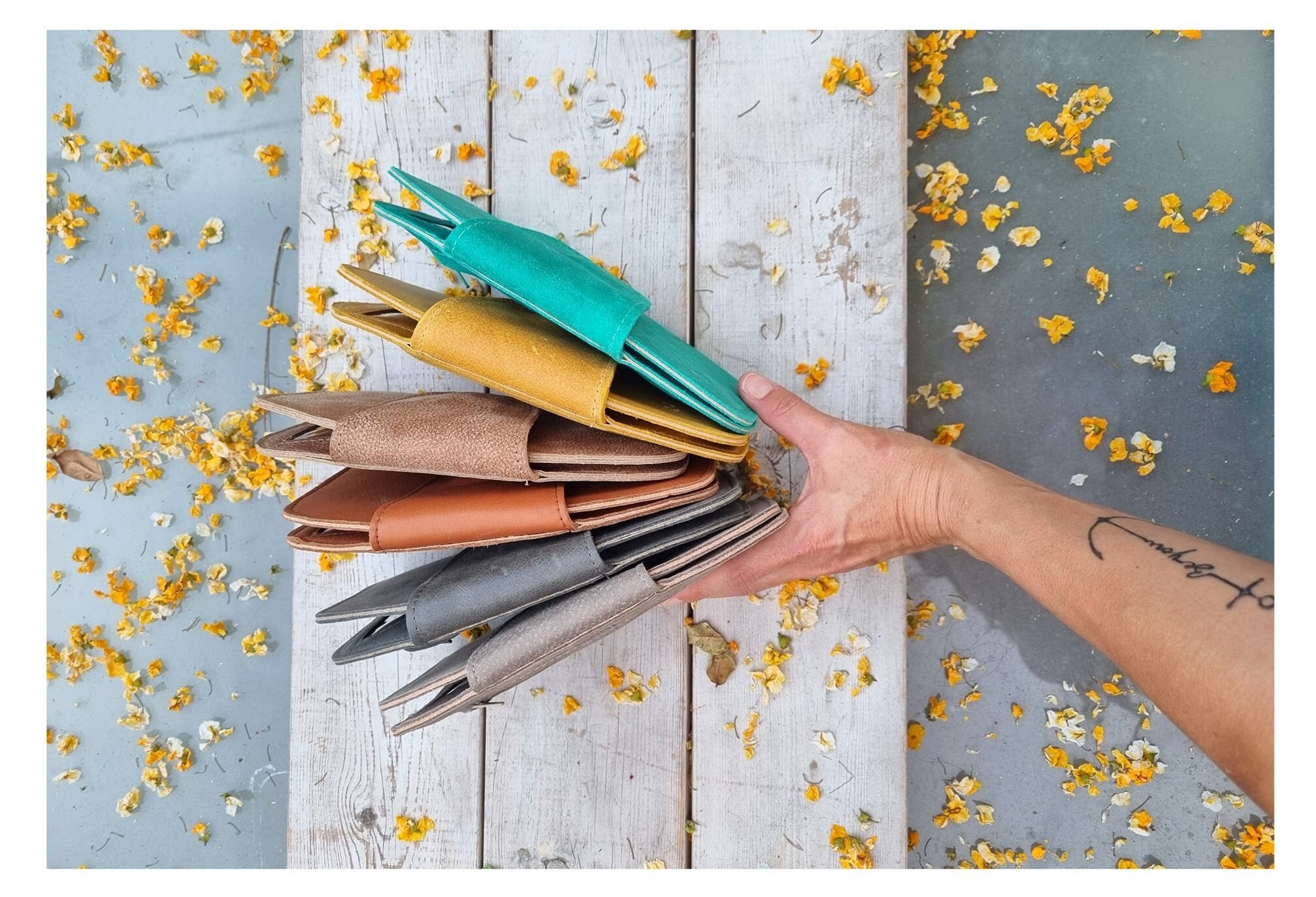 BESTE gelbe Leder Brieftasche für Frauen mittlere Leder | Etsy