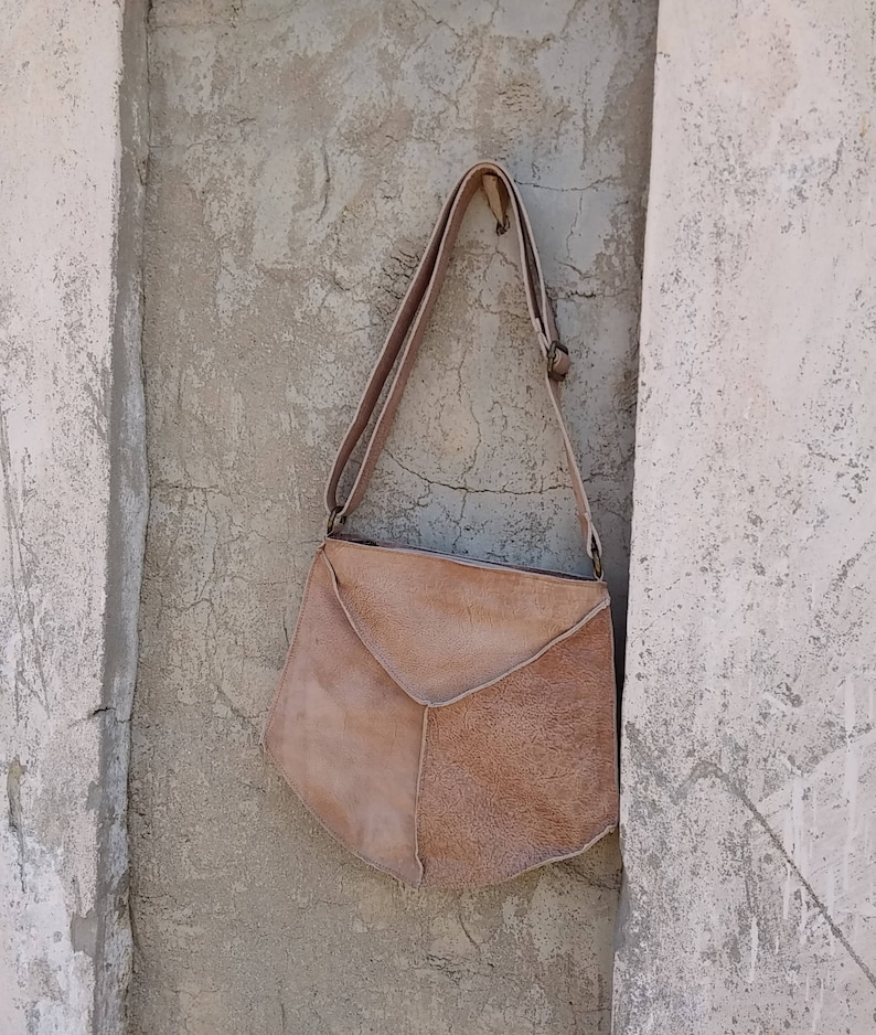 Yellow Leather Crossbody Bags Mustered Messenger Bag Yellow Etsy