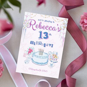 Birthday Invitation for Teen Girls