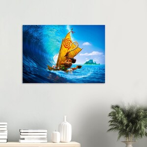 Póster de la película Moana (2016), arte mural 1 - Póster clásico de papel semibrillante