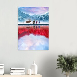 Póster de la película Frozen 2 (2019), arte mural 1 - Póster clásico de papel semibrillante