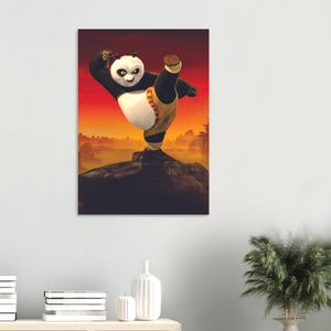 Póster de la película Kung Fu Panda (2008), arte mural 1 - Póster clásico de papel semibrillante