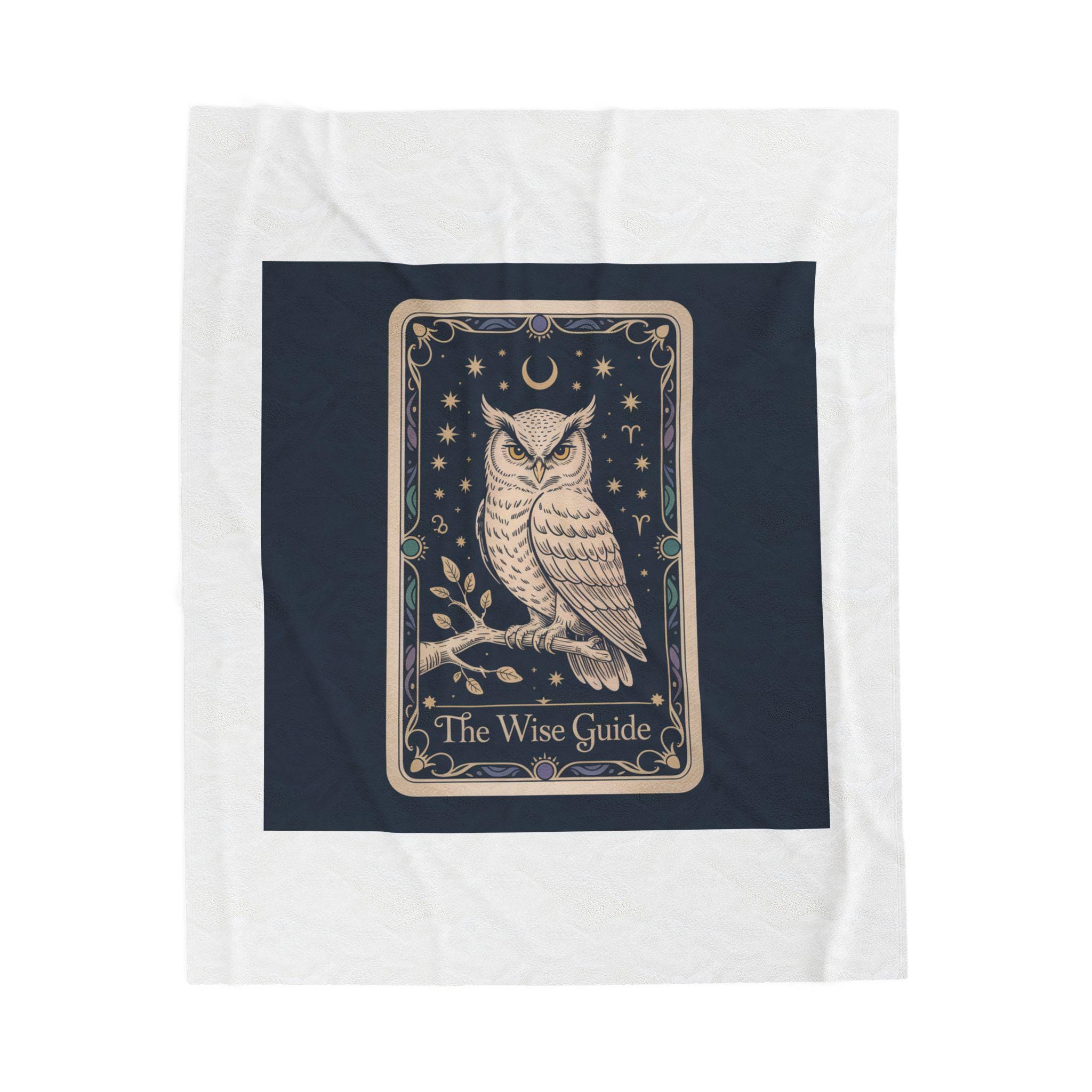 Owl Tarot Card Blanket | classic tarot style, arcana wall art