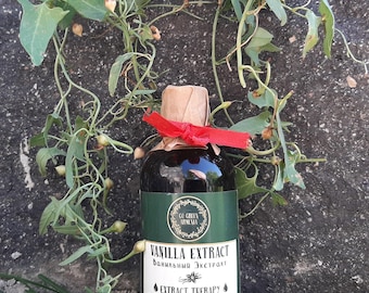 Extrait de vanille pur, 100 % biologique, non synthétique, sans additifs, sans OGM, sans gluten, sans produits chimiques