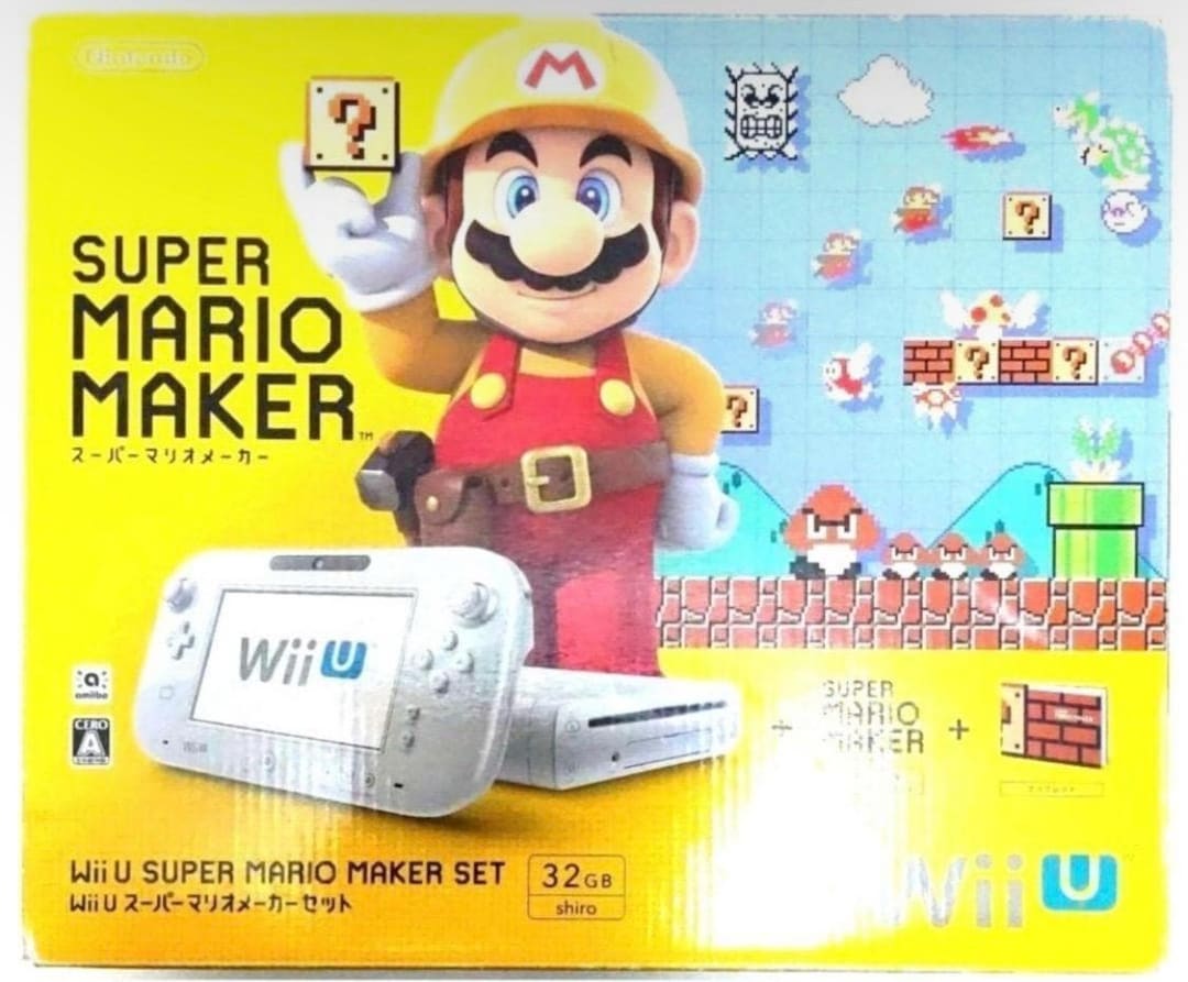 Nintendo Wii U 32GB Console: Super Mario Maker Deluxe Set [USED