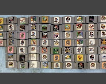 Wholesale Lot of 100 random authentic Japanese  Nintendo 64 cartridge with case Games — Junk / For Parts / As-Is