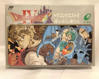 Dragon Quest I II III IV Set Nintendo Famicom Nes Japan Enix