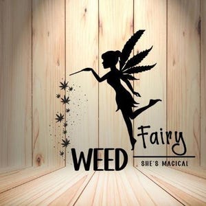 Conception SVG féerique de la mauvaise herbe magique pour des projets d'artisanat et des vêtements de cannabis