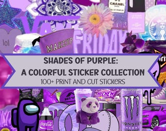 Purple PNG Clipart Bundle: High-Res Graphic Resource (Digital Download)