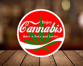 Enjoy Cannabis SVG, Weed Stoner Graphic (Digital Download)