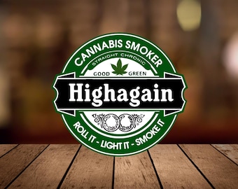 HighAgain Cannabis SVG - Sublimation Design, Cricut Crafts (Digital File)