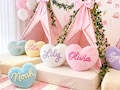 Personalized Heart Plush Pillow, Custom Name Cushion for Slumber & Sleepover Party Favors