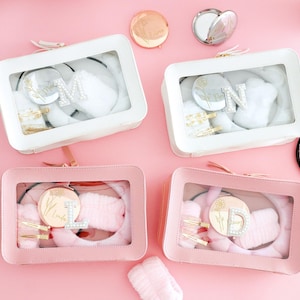 Personalisierte Bachelorette Party Favors, Brautjungfer Vorschlag Geschenktasche, Care Paket Make-up Tasche, Hautpflege Geschenk für sie, Spa-Party für Teen Girls