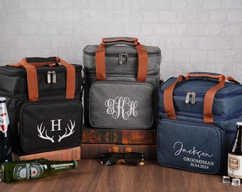 Personalized Insulated Beer Cooler Bag: Groomsmen Gift, Golf Outing
