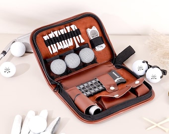 Personalized Golf Gift Set,Engraved Lover Golf Gifts for Dad or Groomsman
