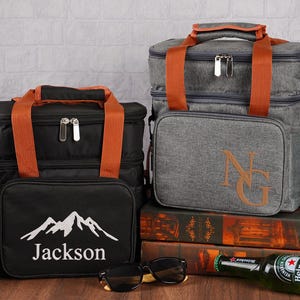 Custom Embroidered Cooler Bag – Groomsmen Gift, Best Man Gift, Large Beer Cooler, Wedding Party Favor for Men
