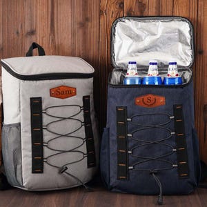 Custom Insulated Beer Cooler Backpack, Personalized Gift for Dad, Groomsmen, or Him, Golf Hiking Lunch Bag, Christmas or Birthday Gift Idea