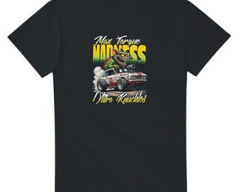 Koszulka Max Torque Madness – Koszulka Retro Hot Rod Rat Rod, Koszulka wyścigowa Muscle Car, Prezent dla miłośnika klasycznych samochodów, Koszulka z grafiką Gearhead