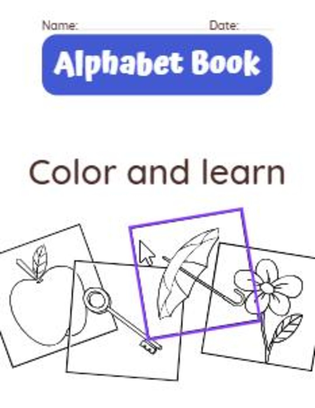 Abc Col Alphabet A to Z With Coloring - Etsy