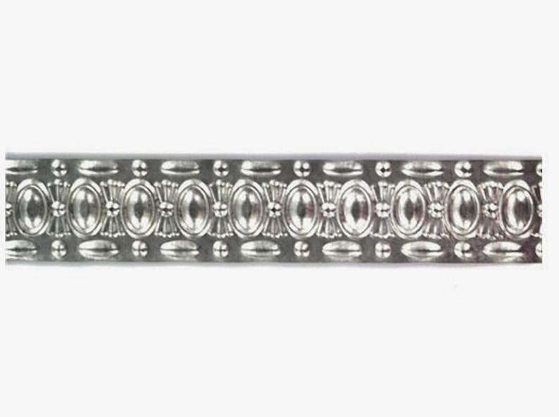 3/4 Zinc Plated Metal Ribbon With Ovals & Dots Picture Etsy