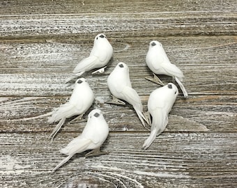 bird whiteページ 6 Decorative Artificial WHITE DOVE Birds on CLIPS - Craft