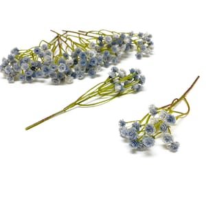 BLUE GRAY Plastic Artificial Baby&#39;s Breath Clusters - Gypsophila, Artificial Flowers, Corsage, Flower Crown, Hair Accessories, Wedding