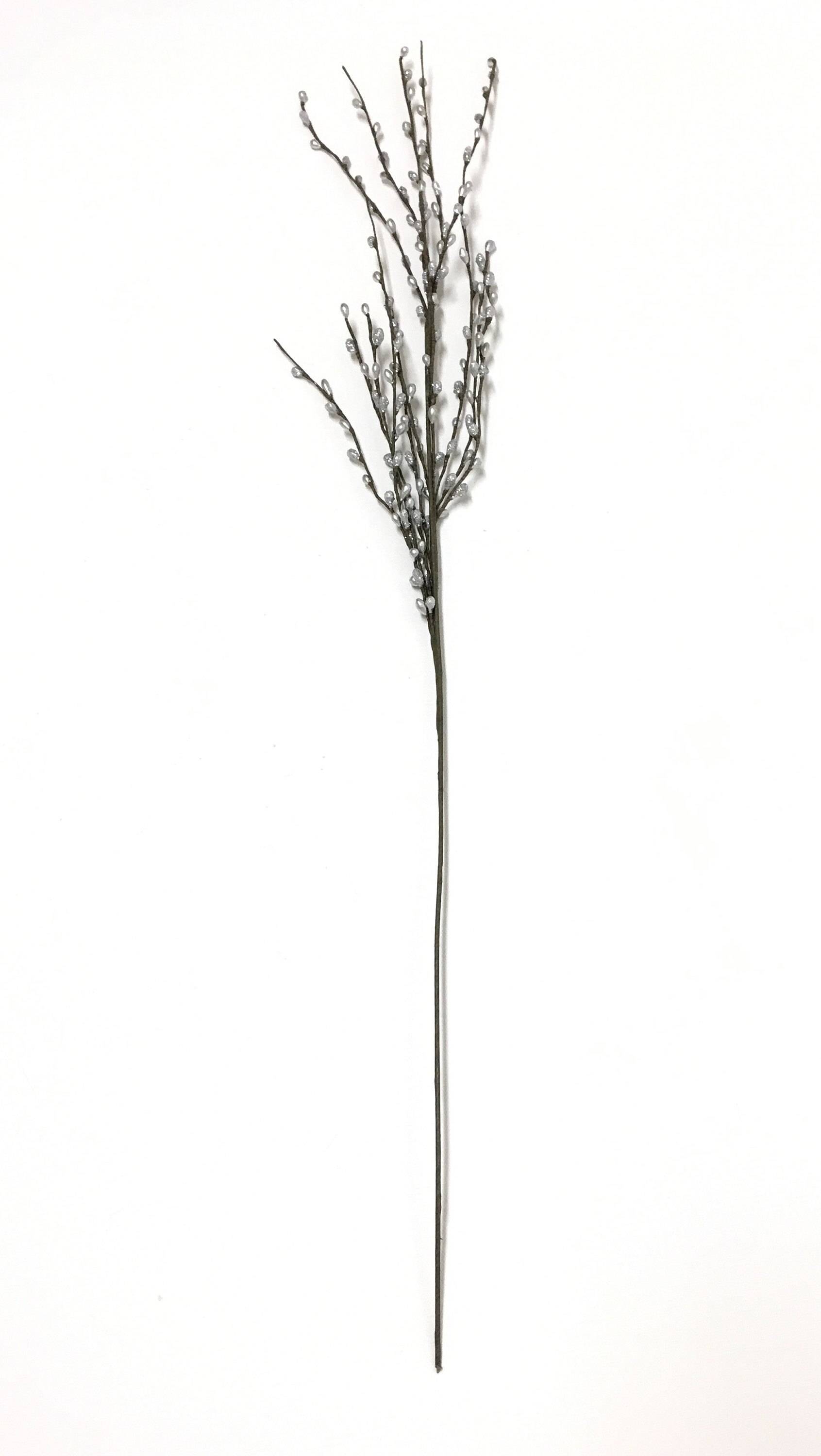 SILVER Glitter Pip Berry Spray Artificial Flowers Berry Etsy