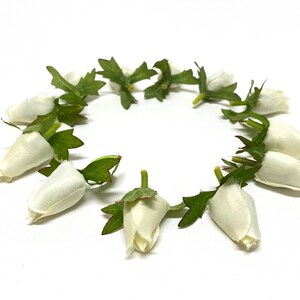 12 Artificial Cream White Anemone Buds - Artificial Flowers, Hair Accessory, Silk Flowers, Flower Crown, DIY Wedding, Corsage, Millinery