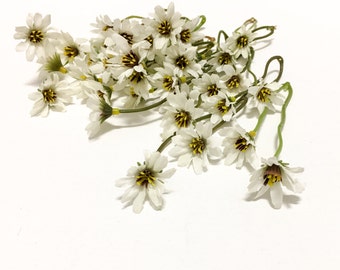 Off White Wild Daisy Stems - Flower Crown, Halo, Wildflowers, Artificial Flowers, Silk Flowers, Wedding Flowers, Hair Accessory