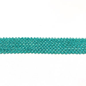 New SIZE ELASTIC Green Waffle Crochet Ribbon - 2 Yd X 2.5 Inches - Headband, Tutu, Polyester Trim, Costume, Wedding, Hair Accessories, DIY