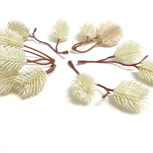 Artificial Plastic Beige Thistles - Artificial Flowers, Silk Flowers, Flower Crown, Hair Accessories, Wildflowers, Corsage, Wedding, Wreath