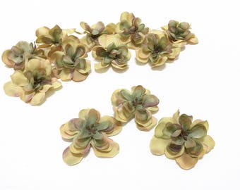 12 Artificial BEIGE Delphinium Flower Blossoms - Flower Crown, Silk Flowers, Artificial Flowers, Hair Accessories, Millinery, Corsage