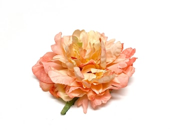 1 CORAL PINK Artificial Peony - Artificial Flower, Silk Flowers, Flower Crown, Hair Accessories, Millinery, Tutu, Corsage, Tutu, Wedding