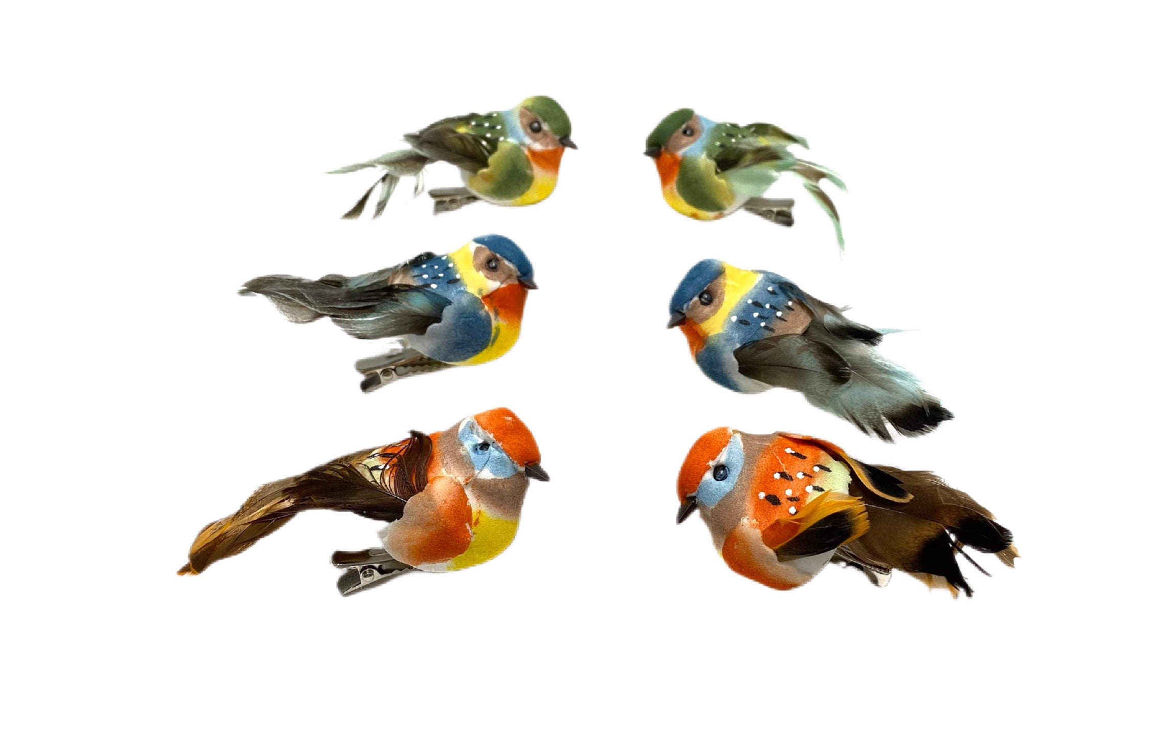 6 pájaros artificiales de espuma de simulación de 5.1 pulgadas, decoración única de moda, pájaro con cola de plumas de perlas para decoración de manualidades, adornos de boda, hogar, jardín, fiesta 6 pájaros artificiales de espuma de simulación de 5.1 pulgadas, decoración única de moda, pájaro con cola de plumas de perlas para decoración de manualidades, adornos de boda, hogar, jardín, fiesta