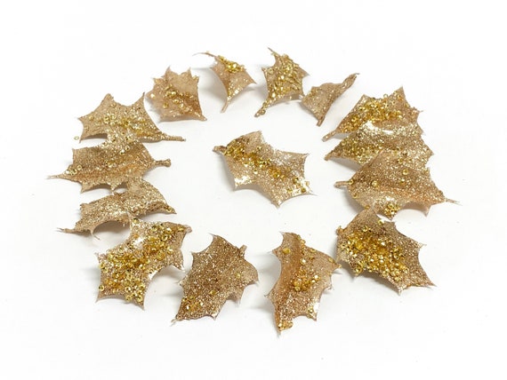 36 Fiori Di Stella Di Natale Glitterati Con Clip – Blu, 14 Cm, Decorazioni Per Albero E Ghirlande - 6