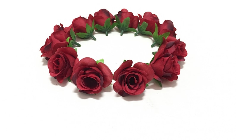 Millinery DIY Wedding 12 Miniature Artificial BURGUNDY RED Roses- Artificial Flowers Hair Accessory Flower Crown Corsage Silk Flowers