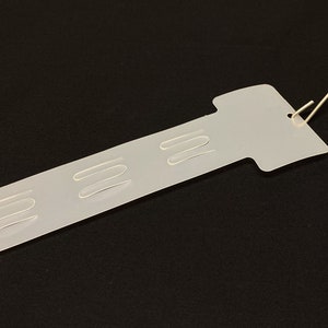 Merchandise Display Strips with Metal Hooks -Shop Fixtures, Plastic Clip Strips, 12 Hook Display Strip, Promo Plastic Merchandising Strips,