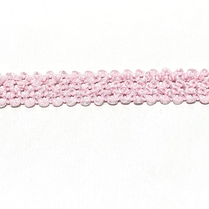 ELASTIC Waffle Crochet Ribbon in Light Pink 2 Yards X 1.5 Inches, Crafts, Headband, Wedding, Hair Accessories, Tutu, Polyester Trim, DIY image 1