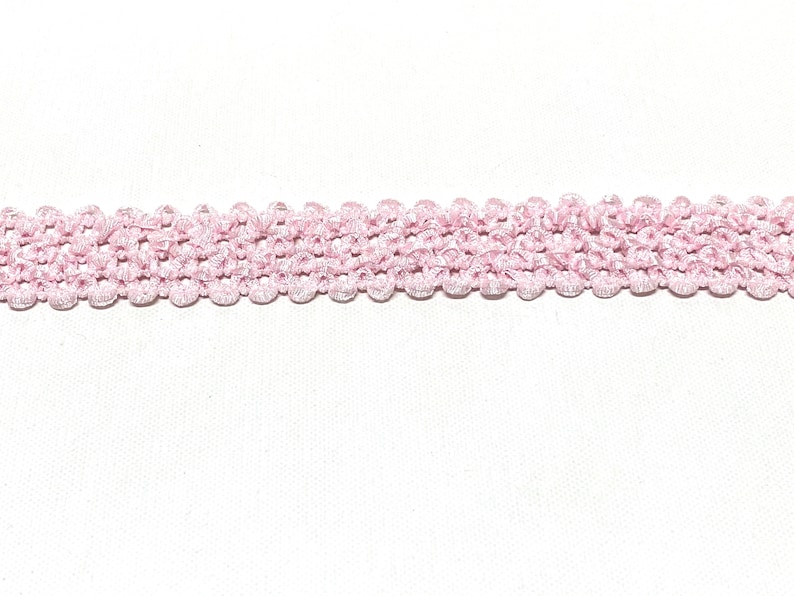 ELASTIC Waffle Crochet Ribbon in Light Pink 2 Yards X 1.5 Inches, Crafts, Headband, Wedding, Hair Accessories, Tutu, Polyester Trim, DIY image 1