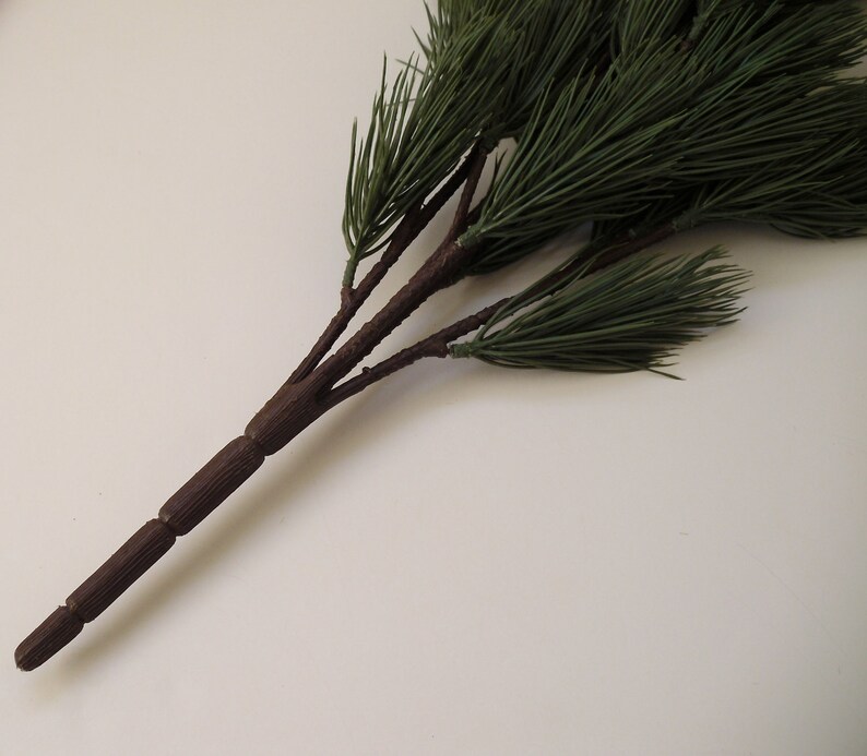Artificial Long Needle Pine Bough Artificial Greenery Etsy