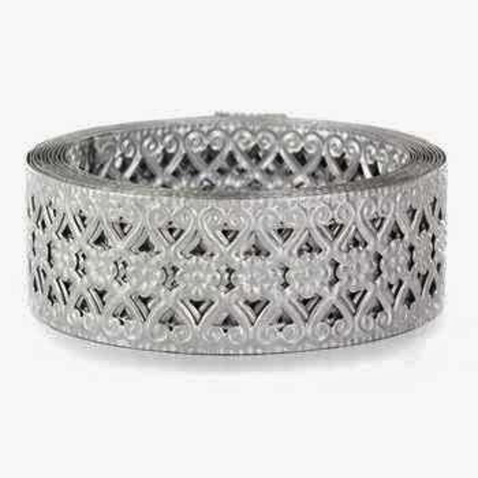 1.25 Inch Zinc Plated Metal Ribbon with Flower Scroll Etsy