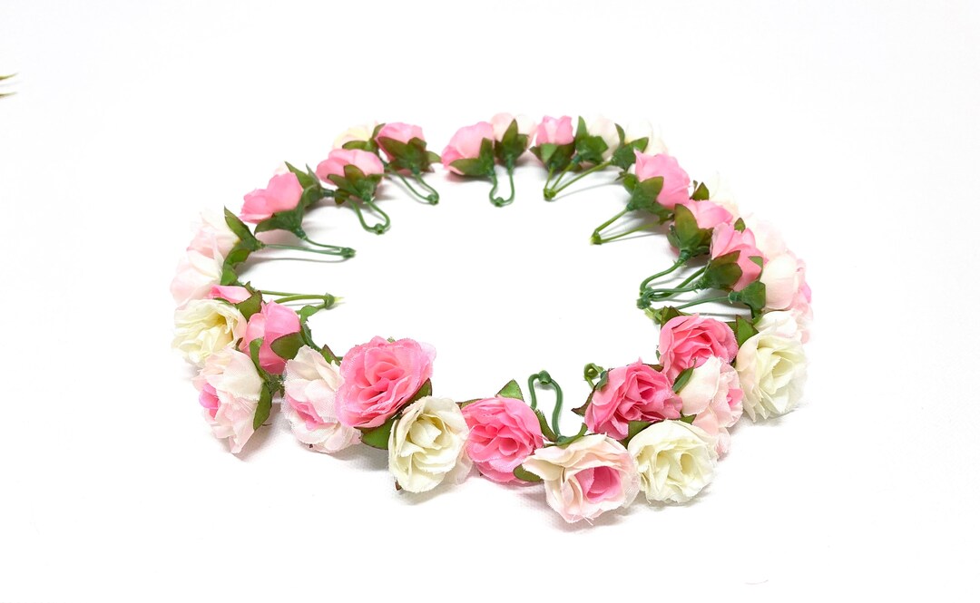 34 Tiny Artificial Sweetheart Roses in Shades of Pink and Cream ...