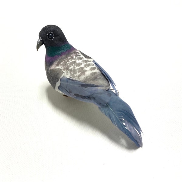 Artificial Decorative Pigeon Feather Bird - Miniatures, Home Decor, Christmas Decoration, Wedding, Dollhouse, Party Supplies, Bird Nest