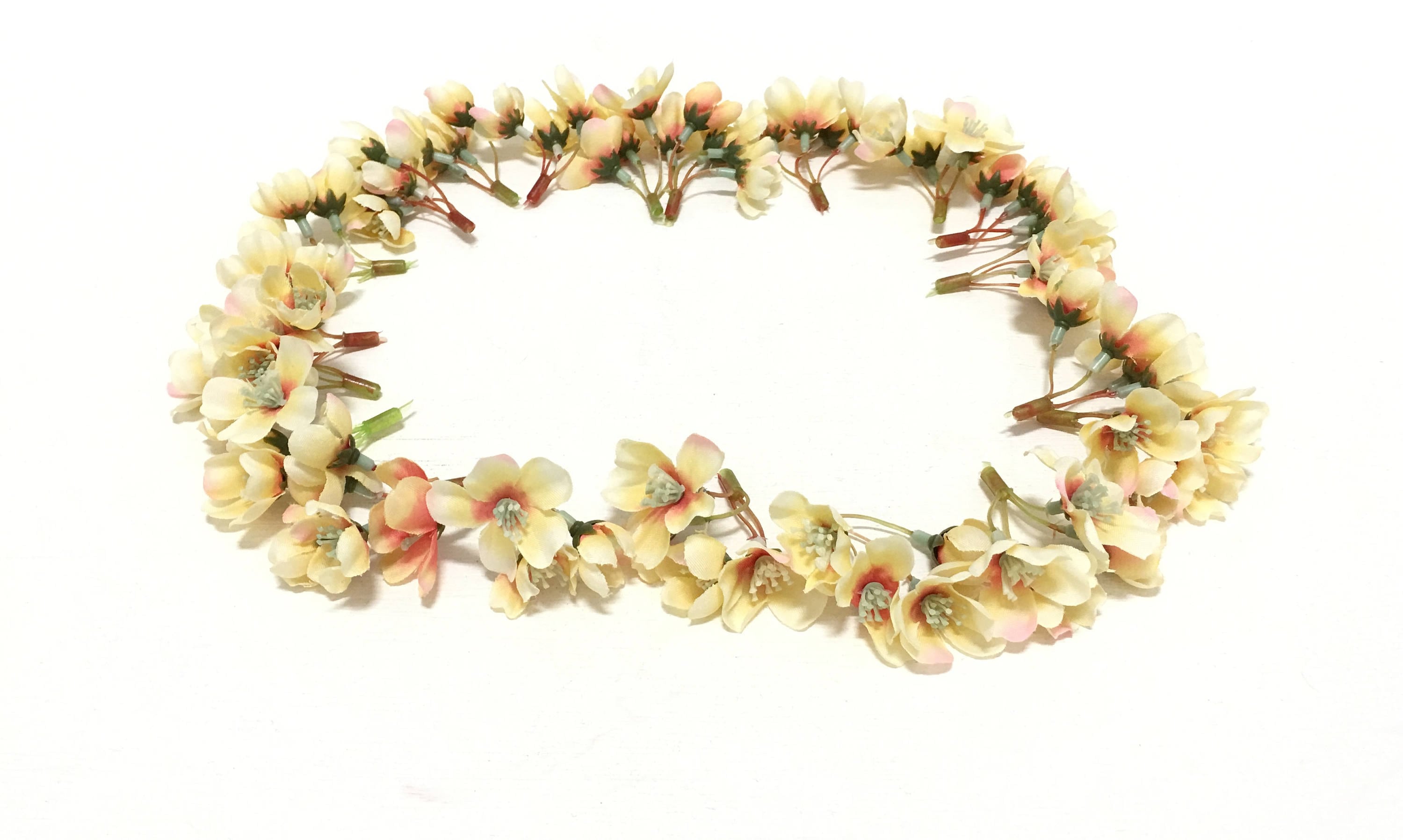 Artificial Flowers 20 Clusters Apricot Peach Quince Blossoms Etsy