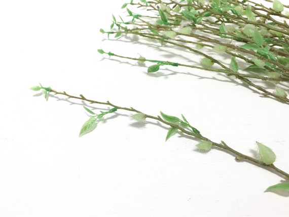 20 knstliche grne Weidenstangen - Kunstblumen, Grn, Blumenkrone,  Kunstblumen, Haarschmuck, Kranz, Hutmacherkunst - Etsy.de
