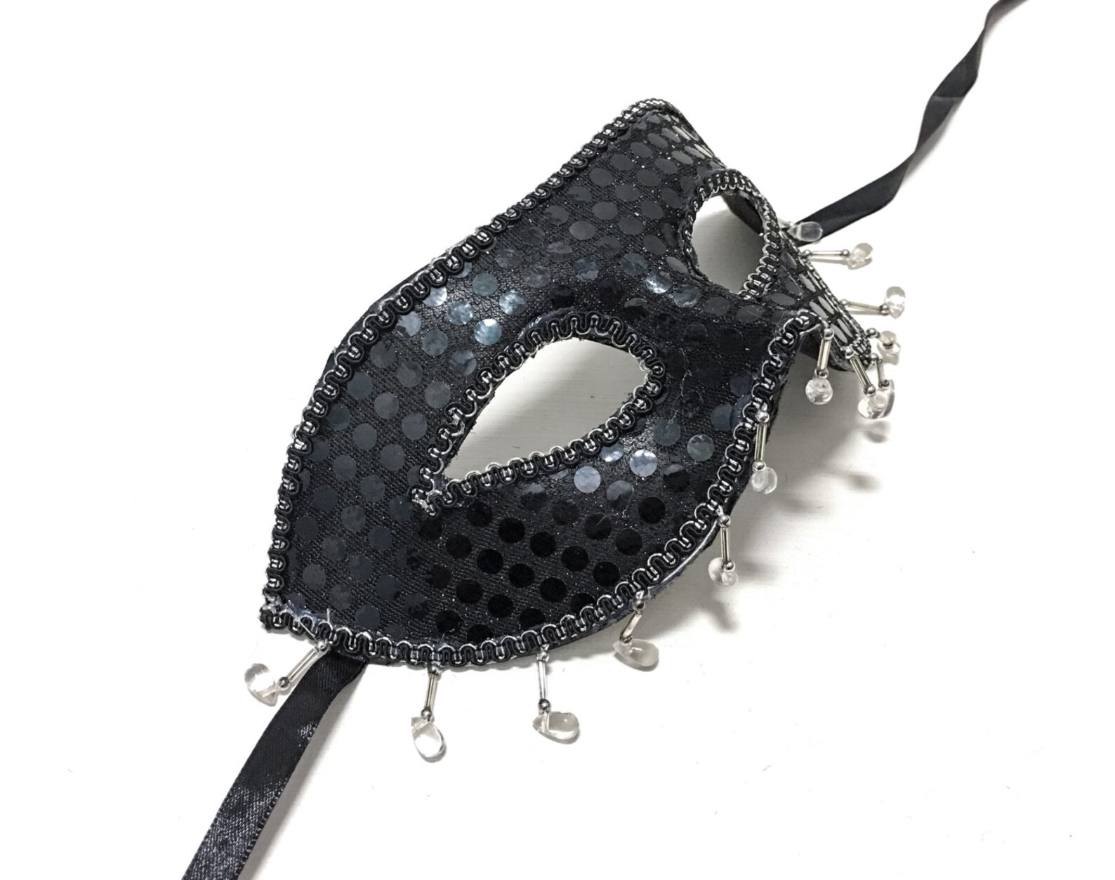 Masquerade Mask BLACK Half Mask Costume Party Mask Etsy