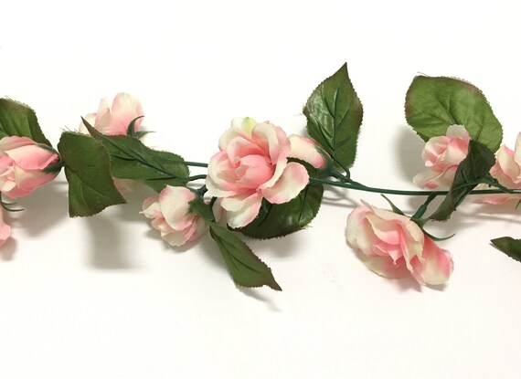Wedding Crowns Artificial Flowers 6 Ft Blush Pink Mini Ranunculus GARLAND Wedding Arbor Silk Flowers Flower Crown Wreath Nursery