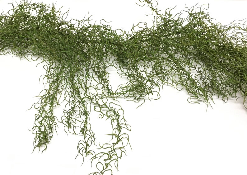 4 Ft Green Artificial Spanish Moss Garland Gypsophila Etsy